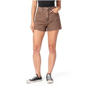 Levi's Vintage High-Rise Shorts Brown Denim Western Grunge Summer Rodeo 16/33W